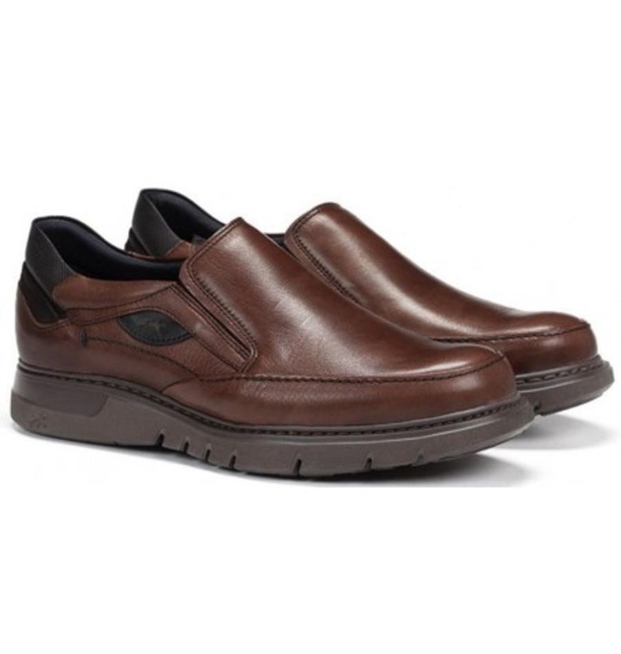 Men'S Shoes Shoesissime Dress Shoes Without Laces | Dorking - Fluchos F0249 Brown