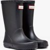 Kids Shoes Shoesissime Rain Boots | Hunter Kids First Classic Gloss Kft5094 Black Varnish