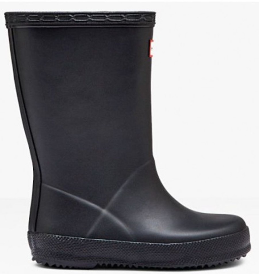 Kids Shoes Shoesissime Rain Boots | Hunter Kids First Classic Gloss Kft5094 Black Varnish