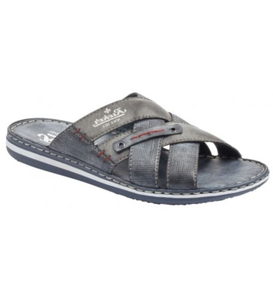 Men'S Shoes Shoesissime Sandals | Rieker 21062-15 Blue