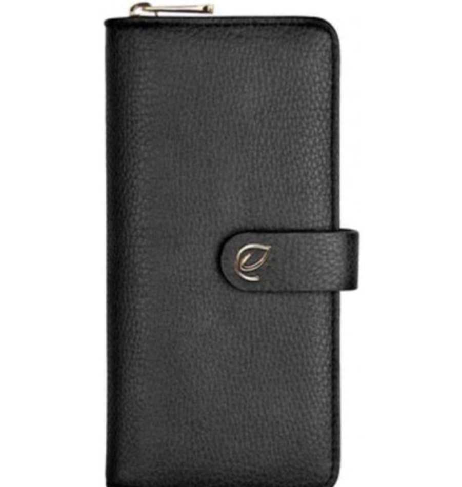 Accessories Shoesissime Wallets | Espe Cora Clutch Wallet W-794X-B Black