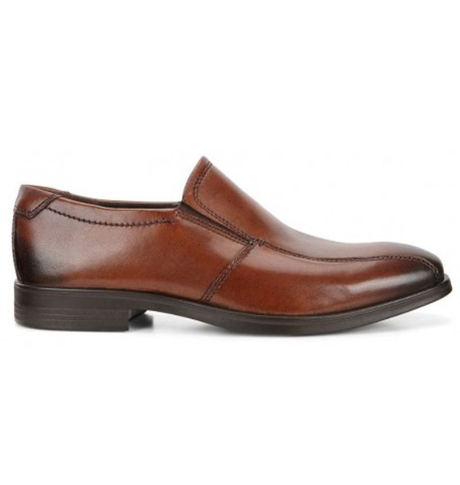 Men'S Shoes Shoesissime Dress Shoes Without Laces | Ecco Melbourne 621654 Tan