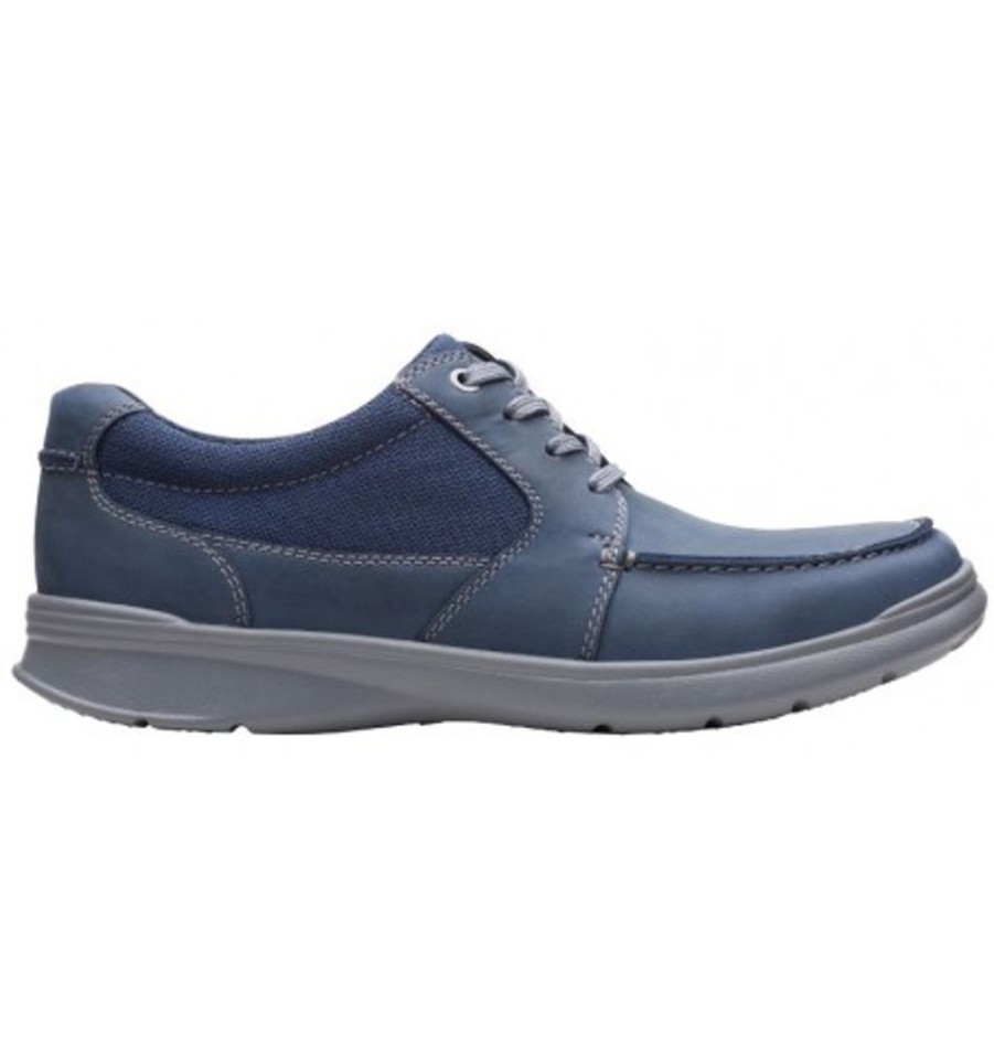 Men'S Shoes Shoesissime Casual Shoes | Clarks Cotrell Lane 26150543 Blue