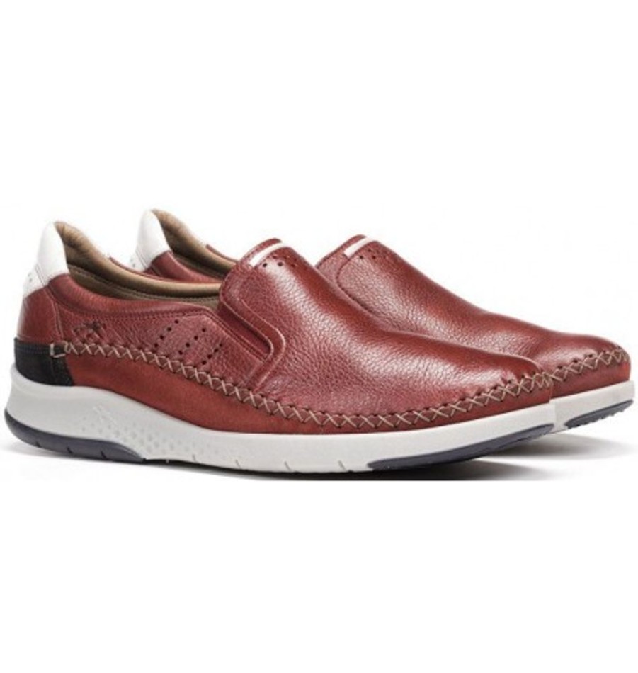 Men'S Shoes Shoesissime Dress Shoes Without Laces | Dorking - Fluchos F0794 Red