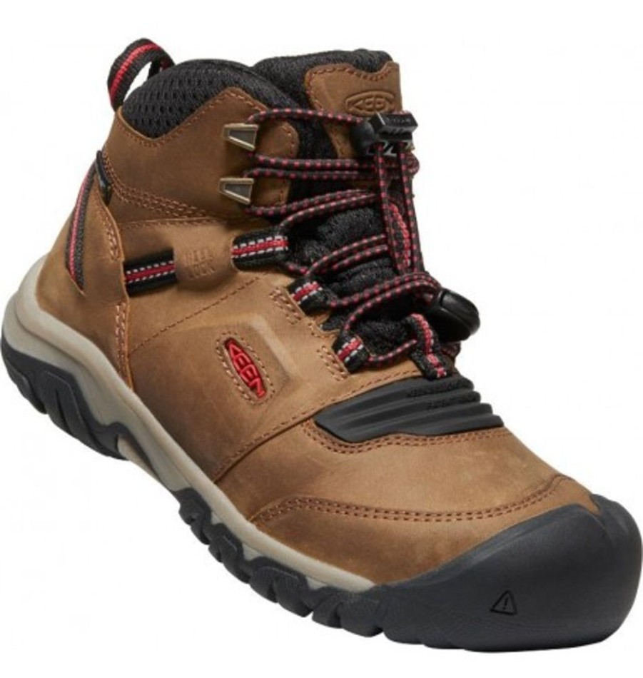 Kids Shoes Shoesissime Fall Boots | Keen Ridge Flex Mid Wp 1025585 Brown