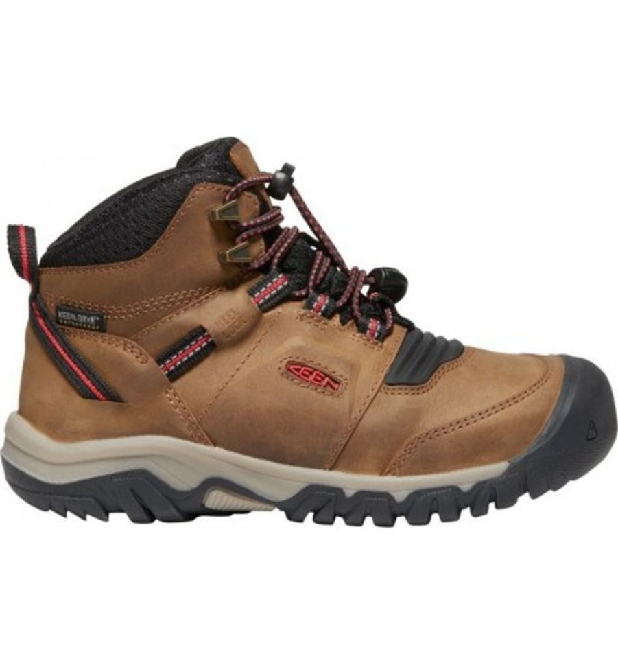 Kids Shoes Shoesissime Fall Boots | Keen Ridge Flex Mid Wp 1025585 Brown