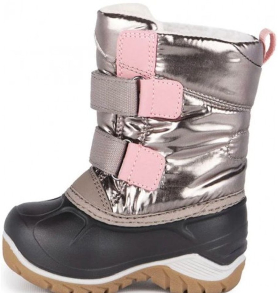 Kids Shoes Shoesissime Winter Boots | Acton Kiddy A8388 Silver Grey