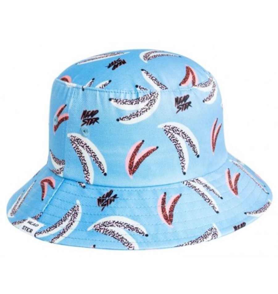 Accessories Shoesissime Girl | Headster Kids Groovy Banana Bucket Hat Ptbhsp2339 Blue