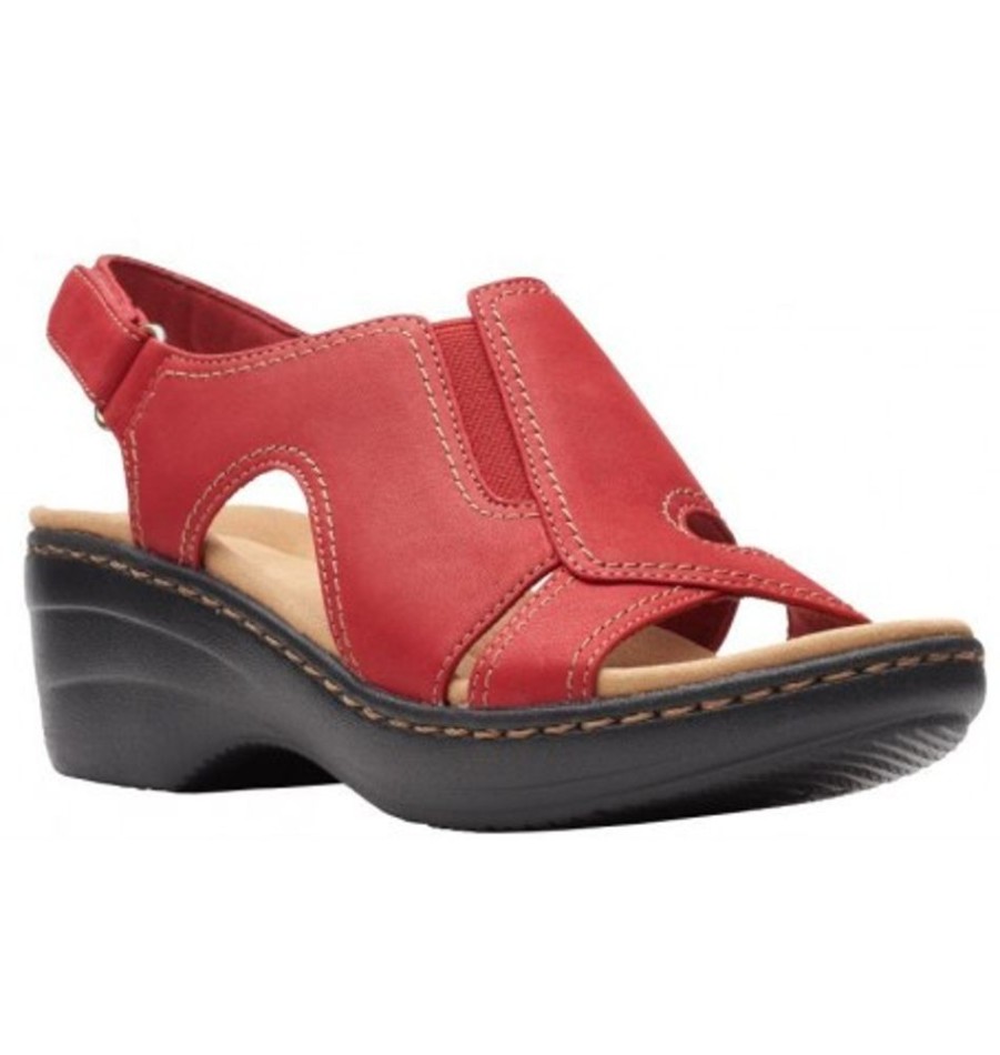 Women'S Shoes Shoesissime Sandals | Clarks Merliah Style 26165254 Red