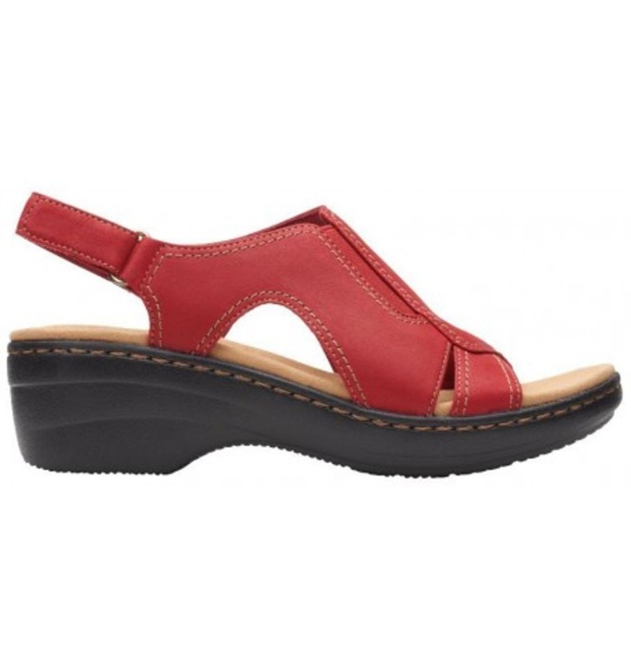 Women'S Shoes Shoesissime Sandals | Clarks Merliah Style 26165254 Red