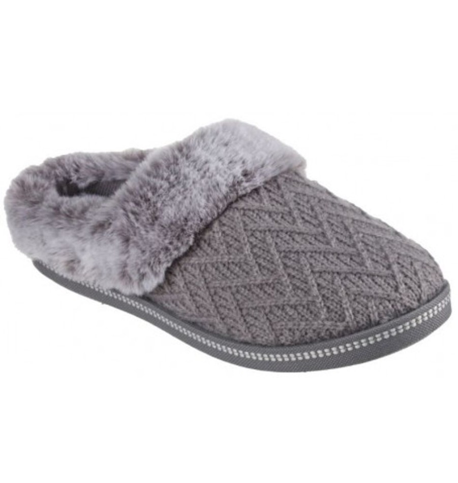 Women'S Shoes Shoesissime Slippers | Skechers Home Essential 167225 Silver Grey