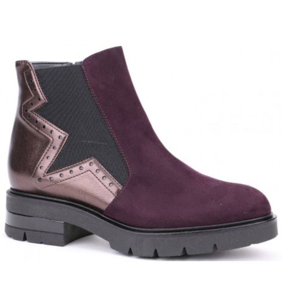 Women'S Shoes Shoesissime Fall Boots | Collections Bulle 283107 Burgundy