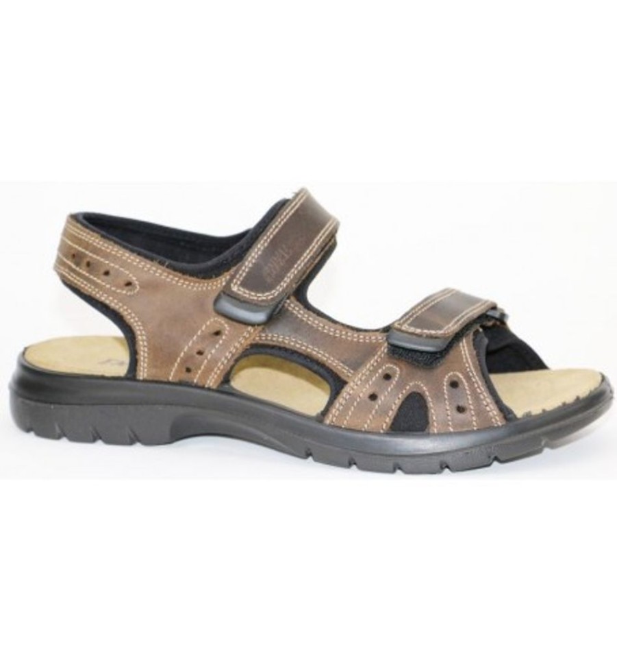 Men'S Shoes Shoesissime Sandals | Collections Bulle 32474 Brown