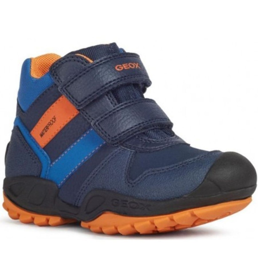 Kids Shoes Shoesissime Fall Boots | Geox N.Savage B.Wpf.B J04Cbb Blue