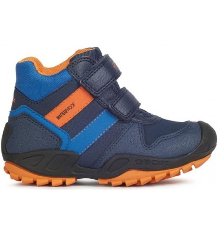 Kids Shoes Shoesissime Fall Boots | Geox N.Savage B.Wpf.B J04Cbb Blue