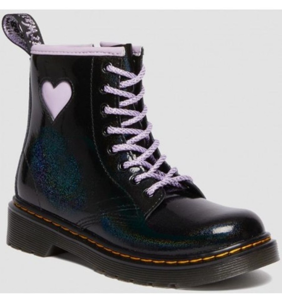 Kids Shoes Shoesissime Fall Boots | Dr. Martens 1460J 30568035 Black Varnish