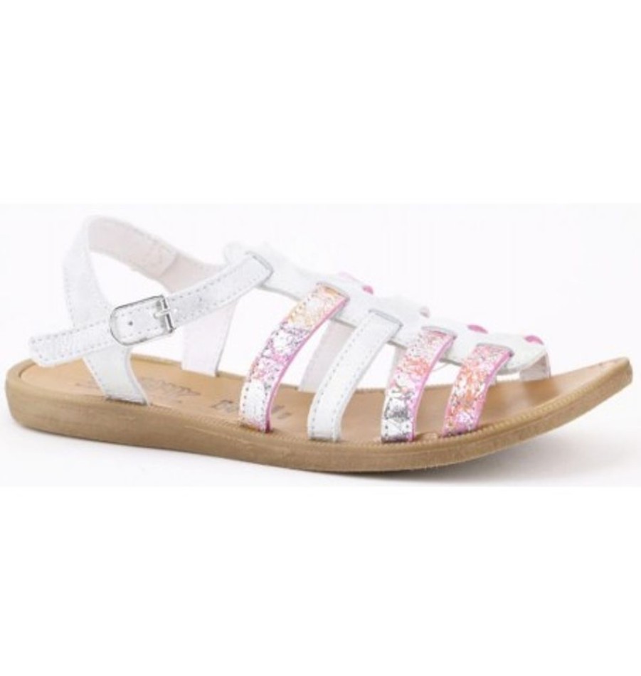 Kids Shoes Shoesissime Sandals | Bellamy Artist 891 Silver Grey