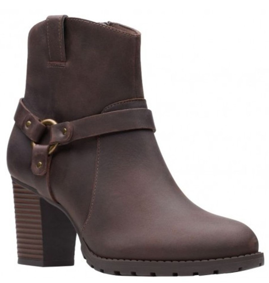 Women'S Shoes Shoesissime Fall Boots | Clarks Verona Rock 26144482 Brown