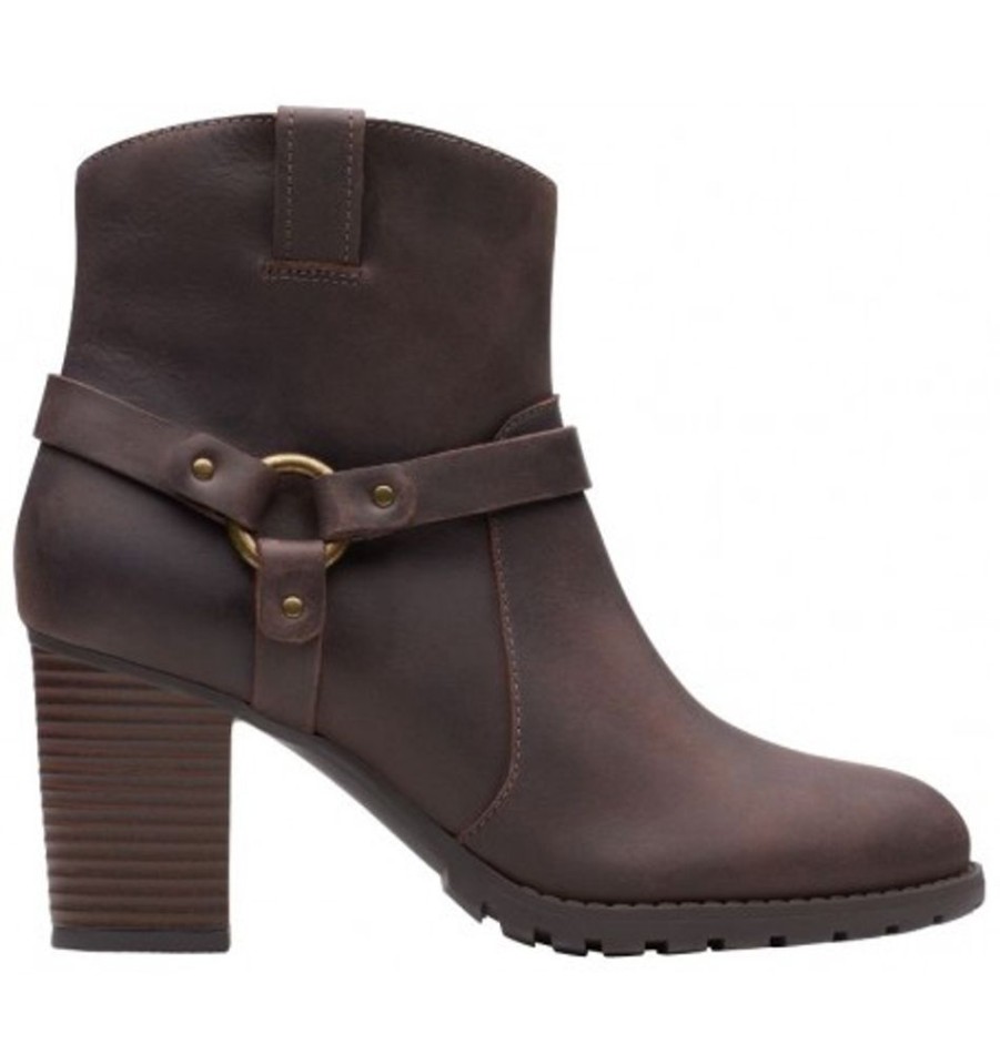 Women'S Shoes Shoesissime Fall Boots | Clarks Verona Rock 26144482 Brown