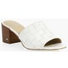 Women'S Shoes Shoesissime Sandals | Michael Kors Ingrid Woven Midheel Mule 40S3Igms White