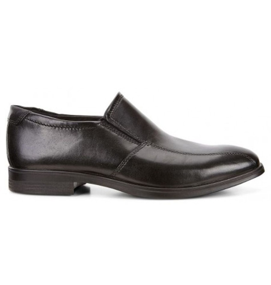 Men'S Shoes Shoesissime Dress Shoes Without Laces | Ecco Melbourne 621654 Black