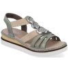 Women'S Shoes Shoesissime Sandals | Rieker 679L4-52 Green Khaki