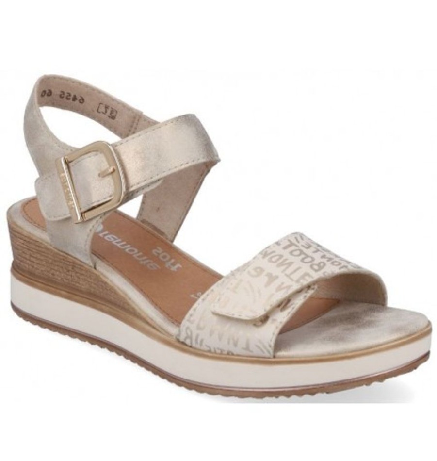 Women'S Shoes Shoesissime Sandals | Rieker - Remonte D6455-60 Beige