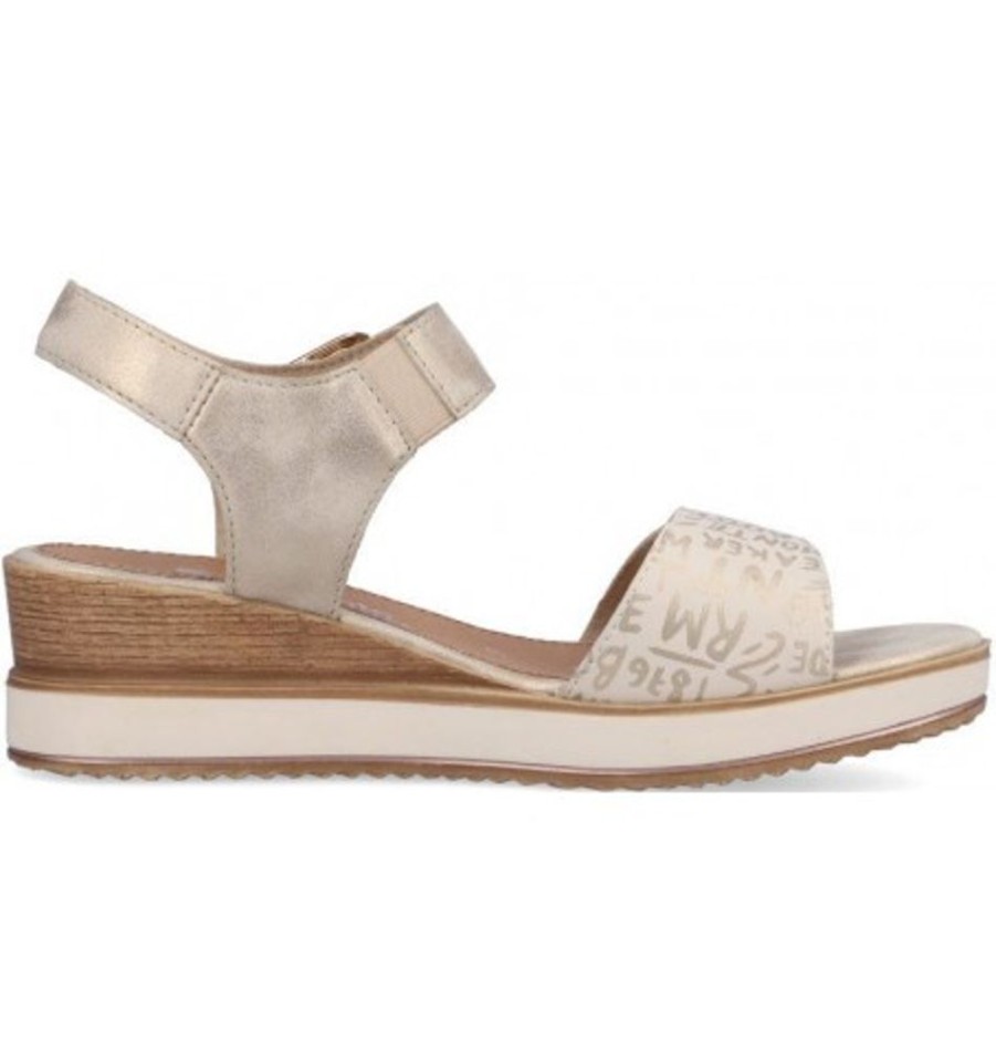 Women'S Shoes Shoesissime Sandals | Rieker - Remonte D6455-60 Beige