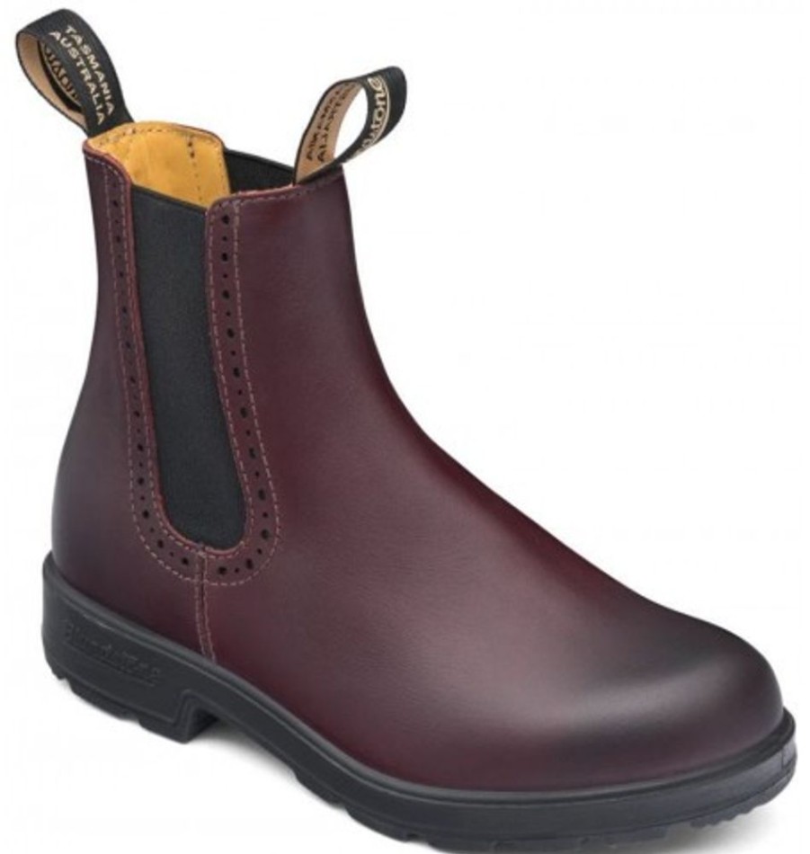 Women'S Shoes Shoesissime Fall Boots | Blundstone 1352 Elastic Sided Boot Lined Burgundy