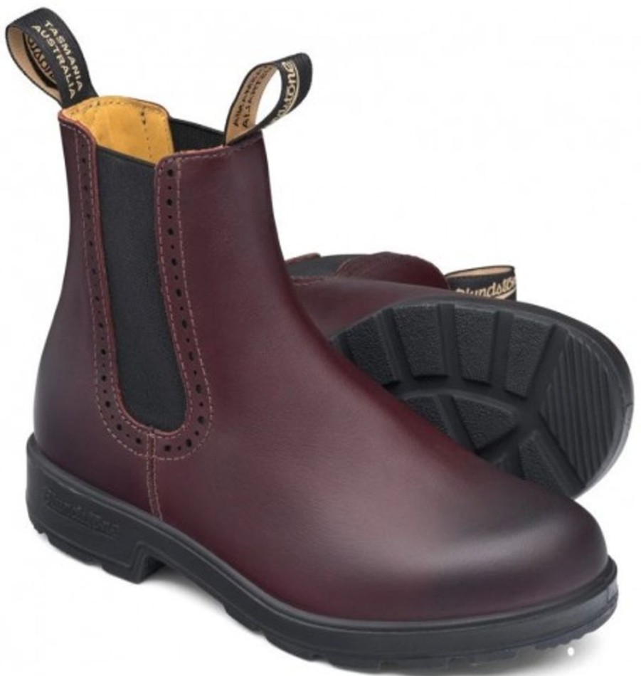 Women'S Shoes Shoesissime Fall Boots | Blundstone 1352 Elastic Sided Boot Lined Burgundy