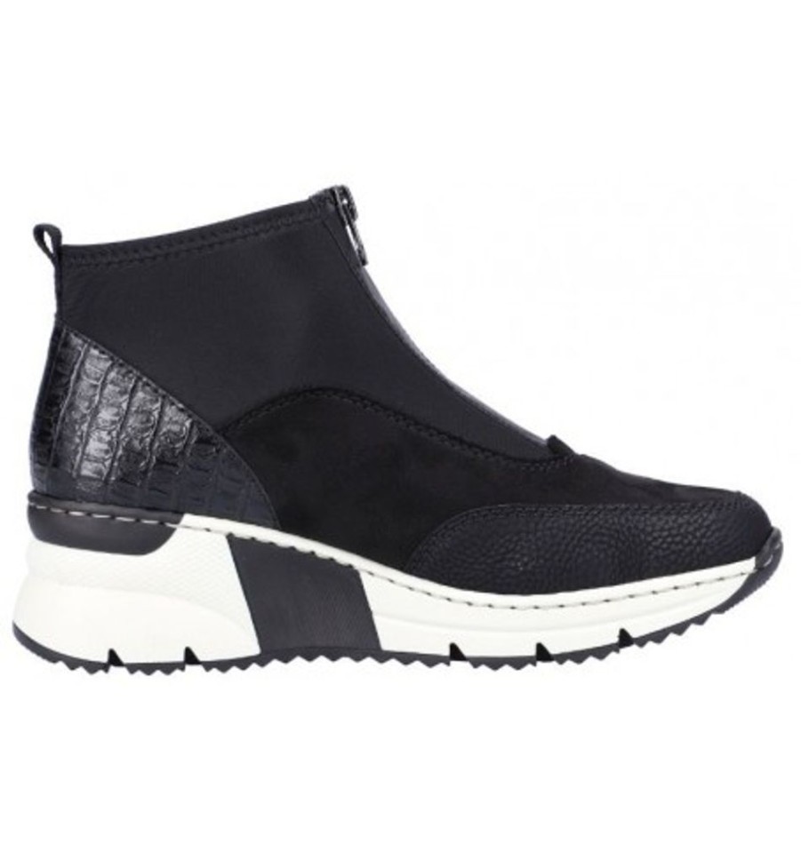 Women'S Shoes Shoesissime Fall Boots | Rieker N6352-00 Black