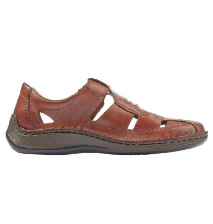 Men'S Shoes Shoesissime Sandals | Rieker 05284-24 Tan