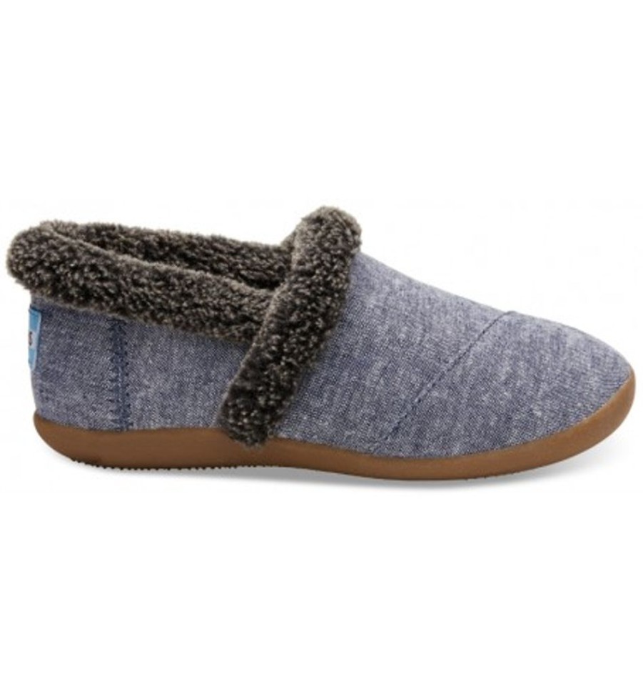 Kids Shoes Shoesissime Slippers | Toms Shoes 10010751 Chambray Blue