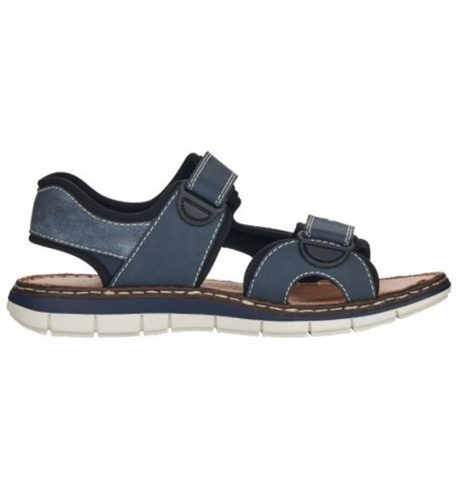 Men'S Shoes Shoesissime Sandals | Rieker 25171-14 Blue