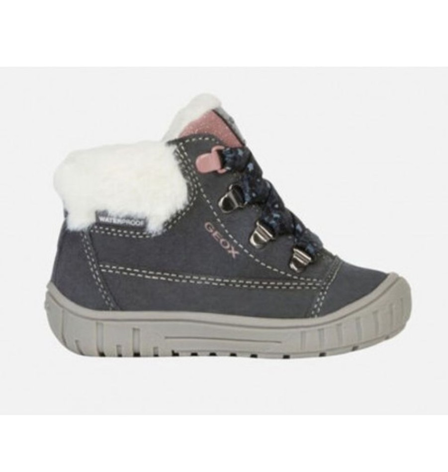 Kids Shoes Shoesissime Winter Boots | Geox Omar G B842La Silver Grey