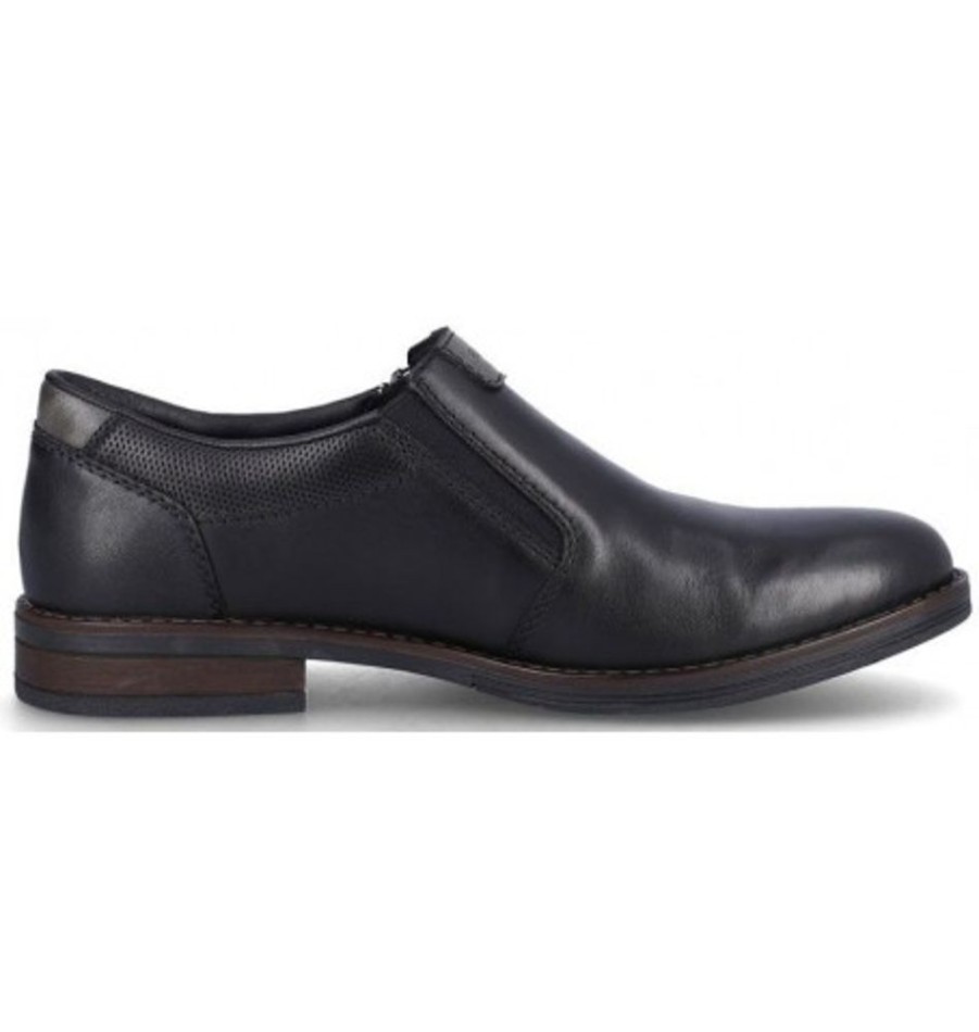 Men'S Shoes Shoesissime Dress Shoes Without Laces | Rieker 10351-00 Black