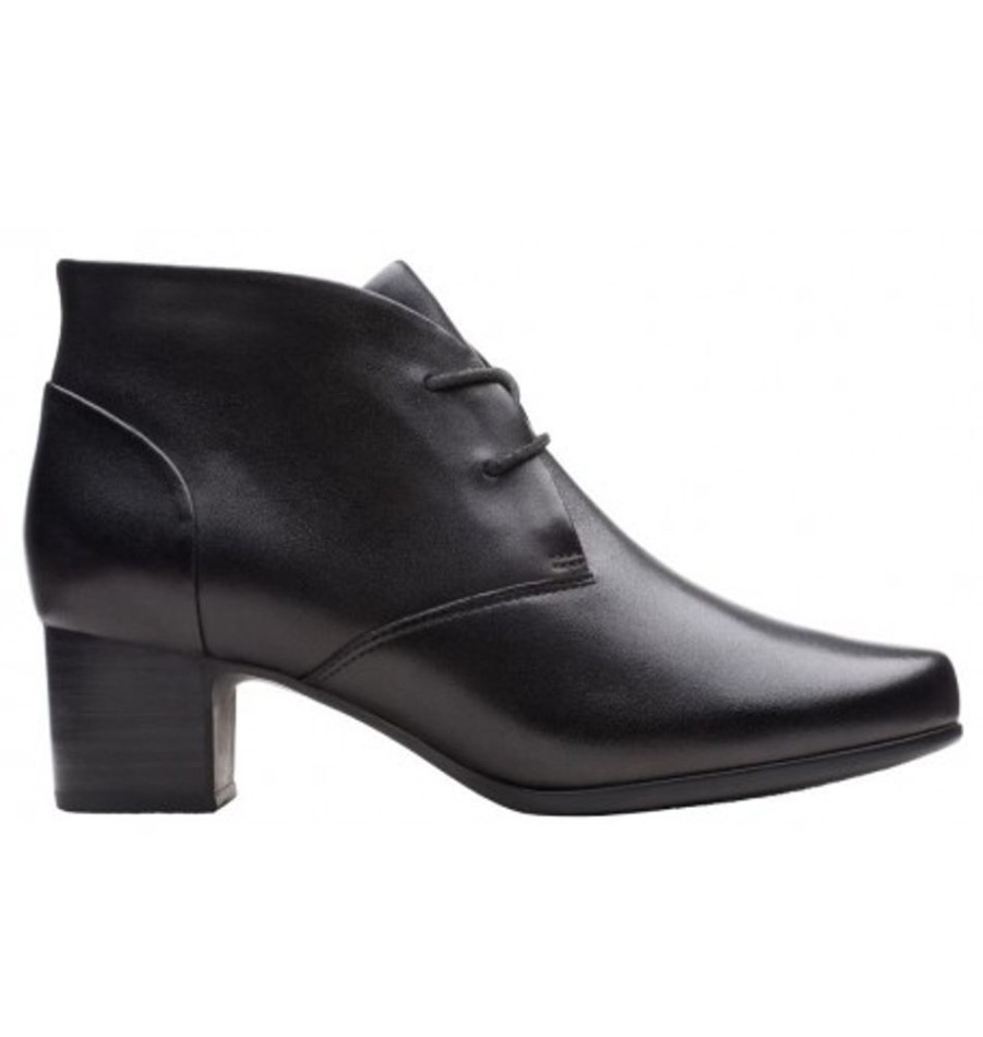 Women'S Shoes Shoesissime Fall Boots | Clarks Un Damson Tie 26146537 Black