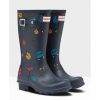 Kids Shoes Shoesissime Rain Boots | Hunter Original Kids Ladybirg Print Jft6000Lyp Blue