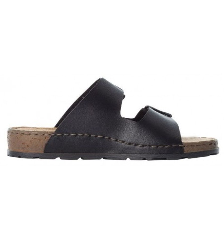 Men'S Shoes Shoesissime Sandals | Rieker 25690-01 Black