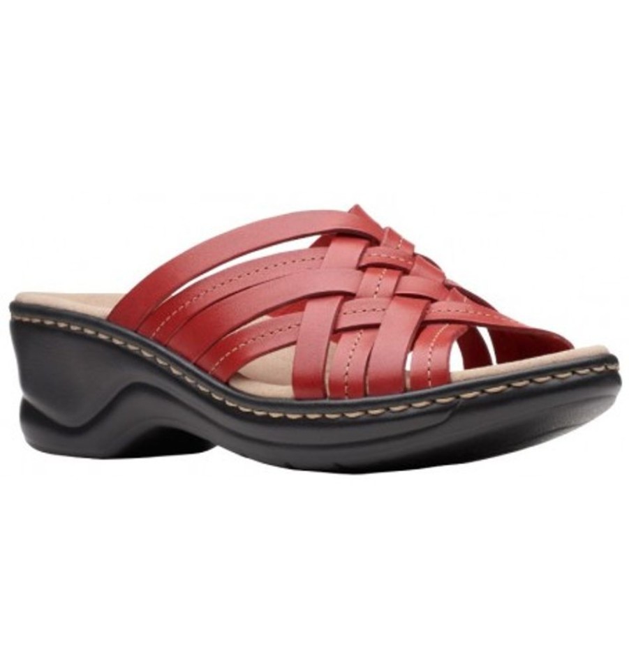 Women'S Shoes Shoesissime Sandals | Clarks Lexi Selina 26147673 Red