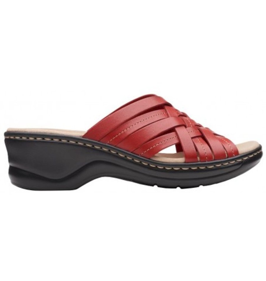 Women'S Shoes Shoesissime Sandals | Clarks Lexi Selina 26147673 Red