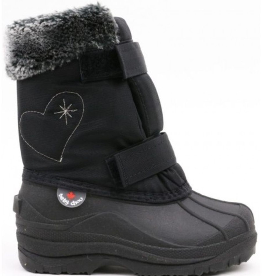 Kids Shoes Shoesissime Winter Boots | Hichaud Coeur Flocon 5502 Black