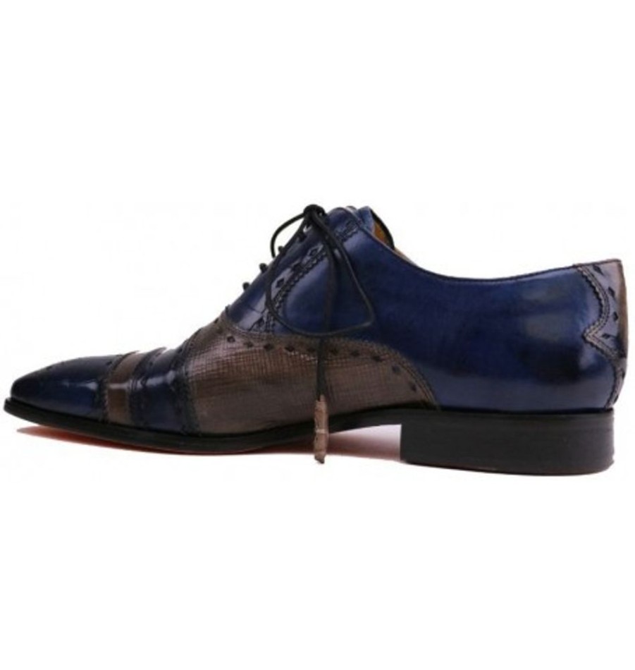 Men'S Shoes Shoesissime Dress Shoes With Laces | Melvin & Hamilton Elvis62 Blue