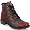 Women'S Shoes Shoesissime Fall Boots | Rieker - Remonte D4391-36 Burgundy