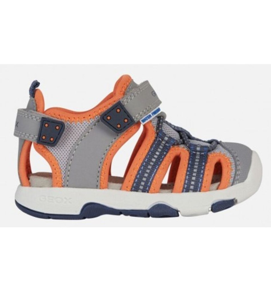 Kids Shoes Shoesissime Sandals | Geox S.Multy B.B B920Fb Silver Grey