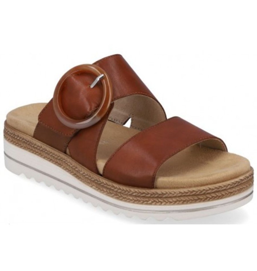 Women'S Shoes Shoesissime Sandals | Rieker - Remonte D0Q51-24 Tan