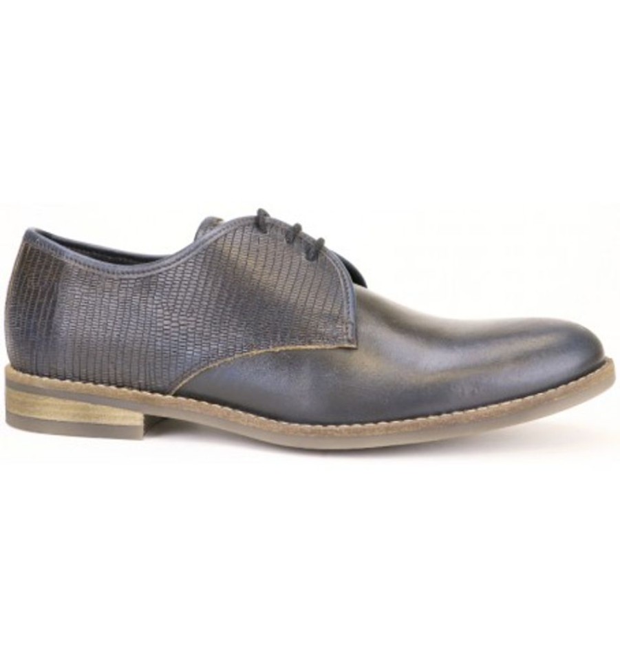 Men'S Shoes Shoesissime Dress Shoes With Laces | Collections Bulle 16C328 Blue