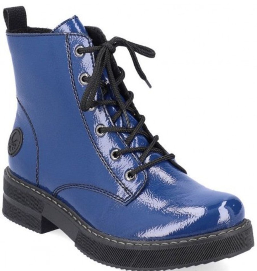 Women'S Shoes Shoesissime Fall Boots | Rieker 72010-15 Blue