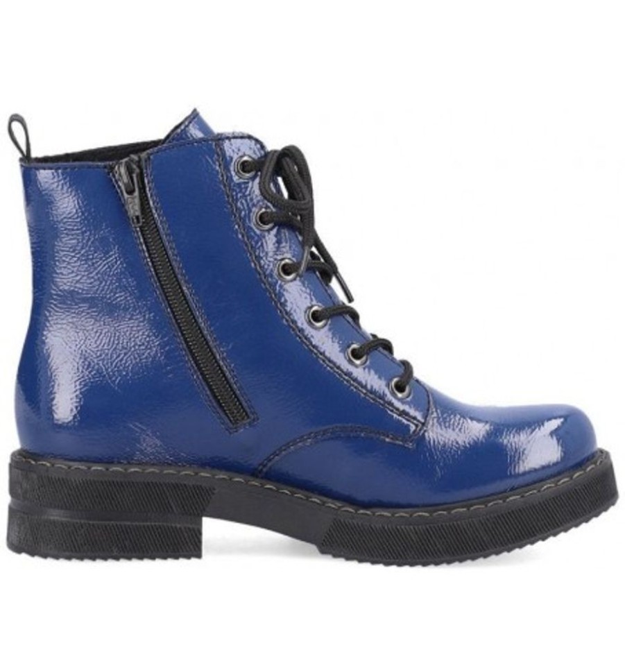 Women'S Shoes Shoesissime Fall Boots | Rieker 72010-15 Blue