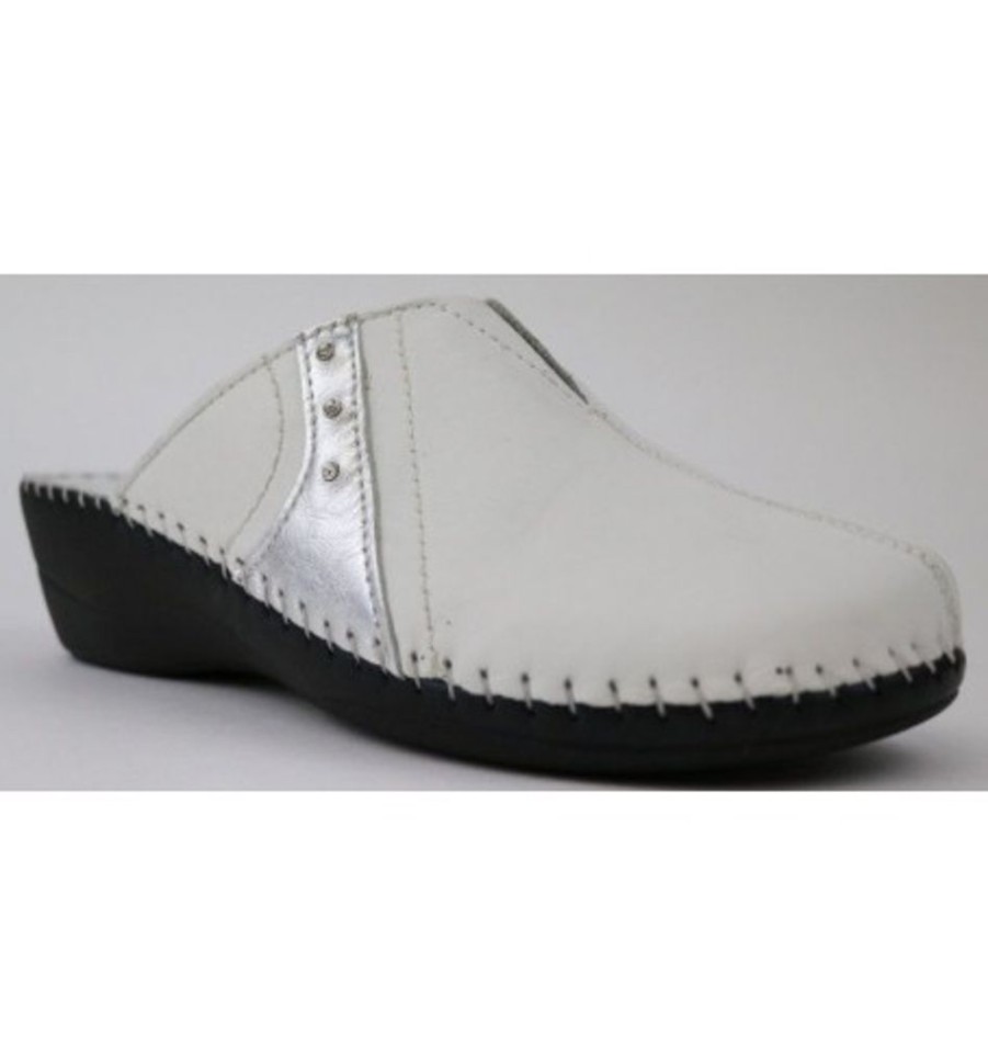 Women'S Shoes Shoesissime Slippers | Collections Bulle 3016-16783 White